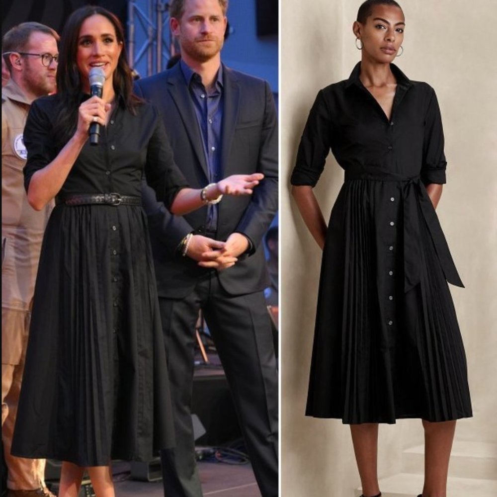 Banana Republic Factory Pleated Mini Shirtdress (as seen on Meghan Markle)